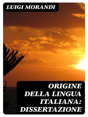 cover image of Origine della lingua italiana